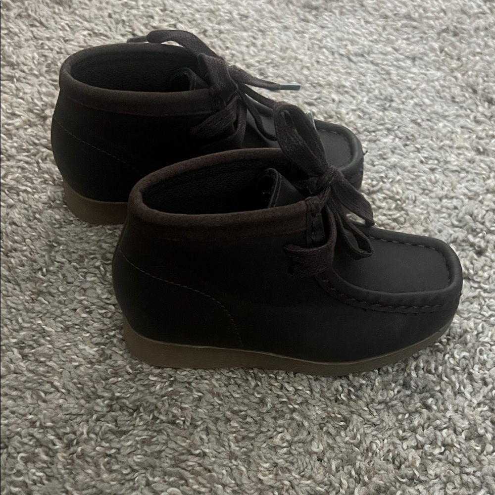 Brown Lace-Up Ankle Boots